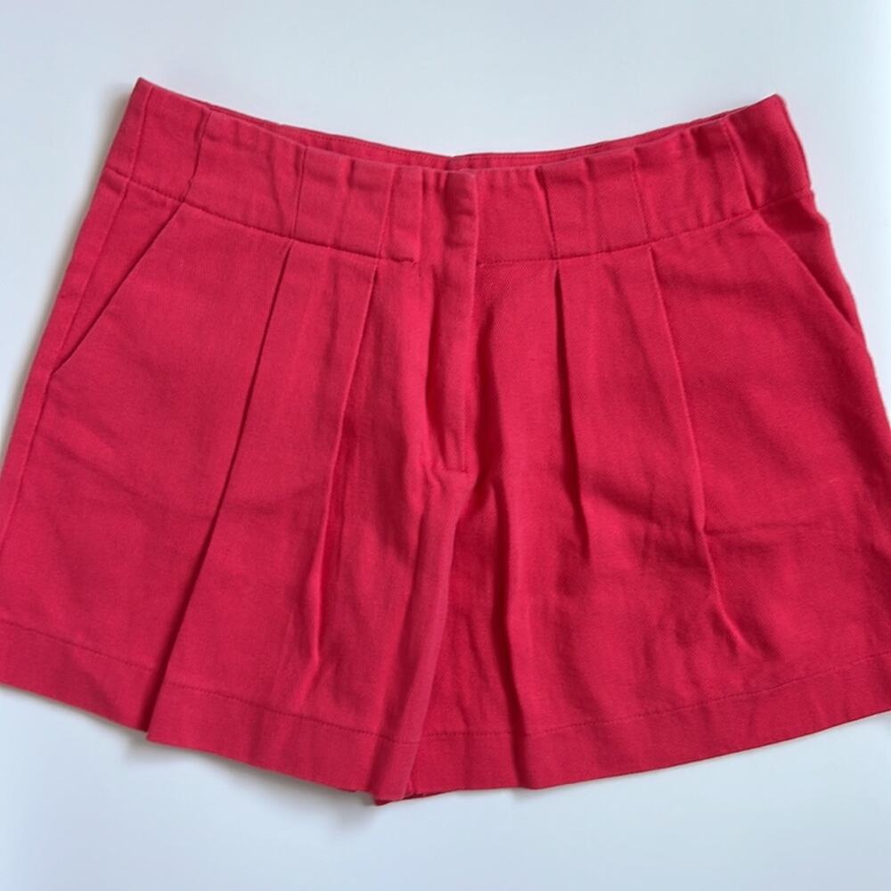 PEPALOVES pink pleated front shorts large